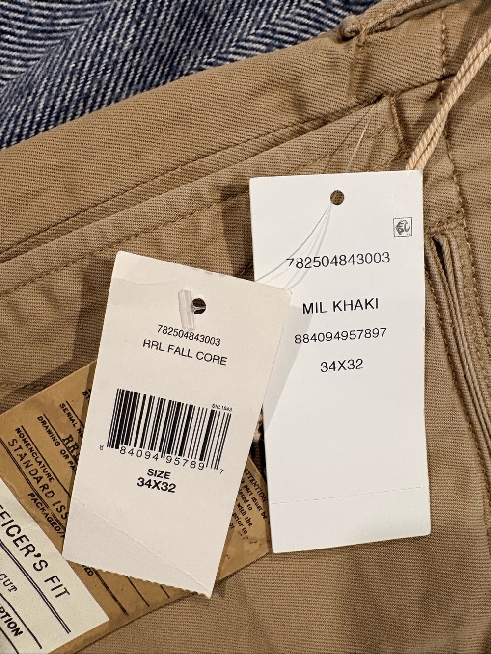RRL Officer Chino - Khaki | size: 34x32 - Picture 11 of 16